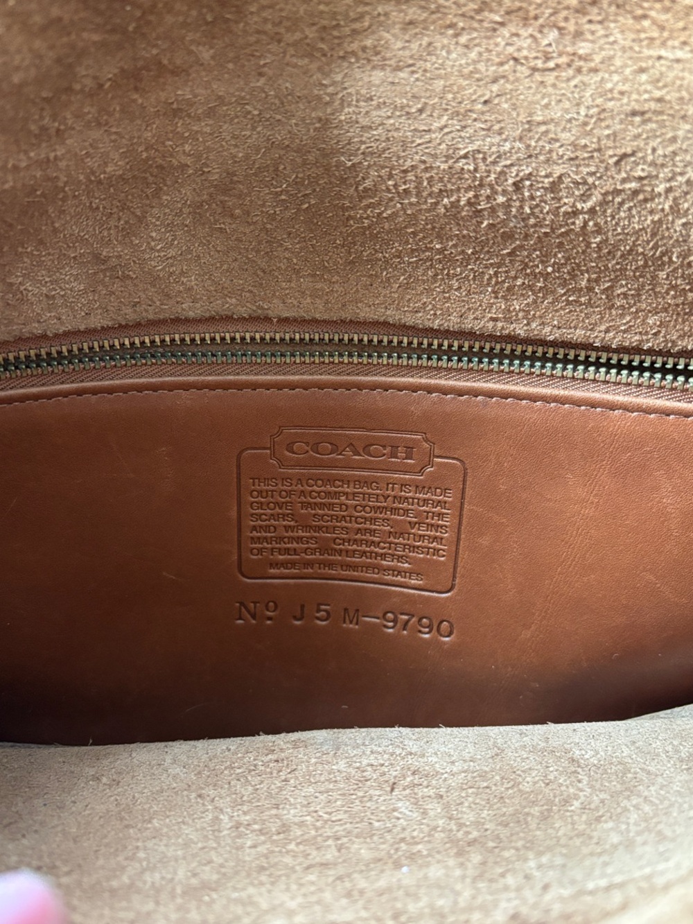 Vintage Coach Brown Leather Crossbody Bag with Turn-Lock - Picture 7 of 7